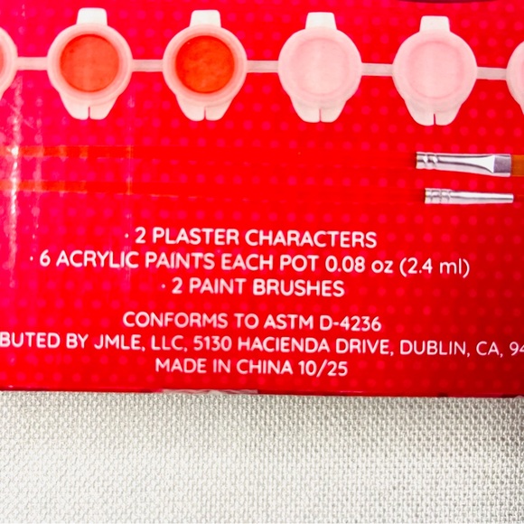 Valentine's Heart Plaster Painting Kit - White - Picture 3 of 3